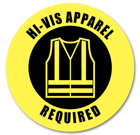 hi-vis apparel required