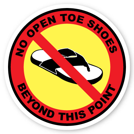 no open to shoes