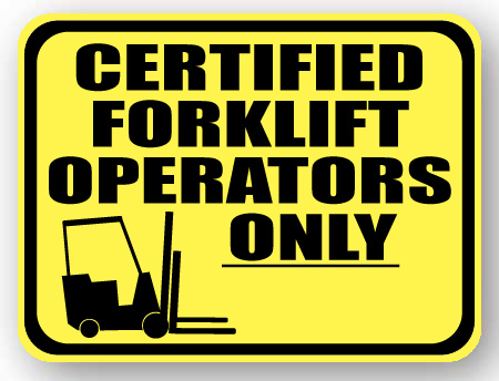 certified forklift operators